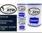 Preview: Chevrolet, Darkmoon Blue Metallic, WA433E / WA328E / G59: 500ml Lackdose + 500ml Klarlack + 250ml Härter - Set, von ATW Autoteile West.